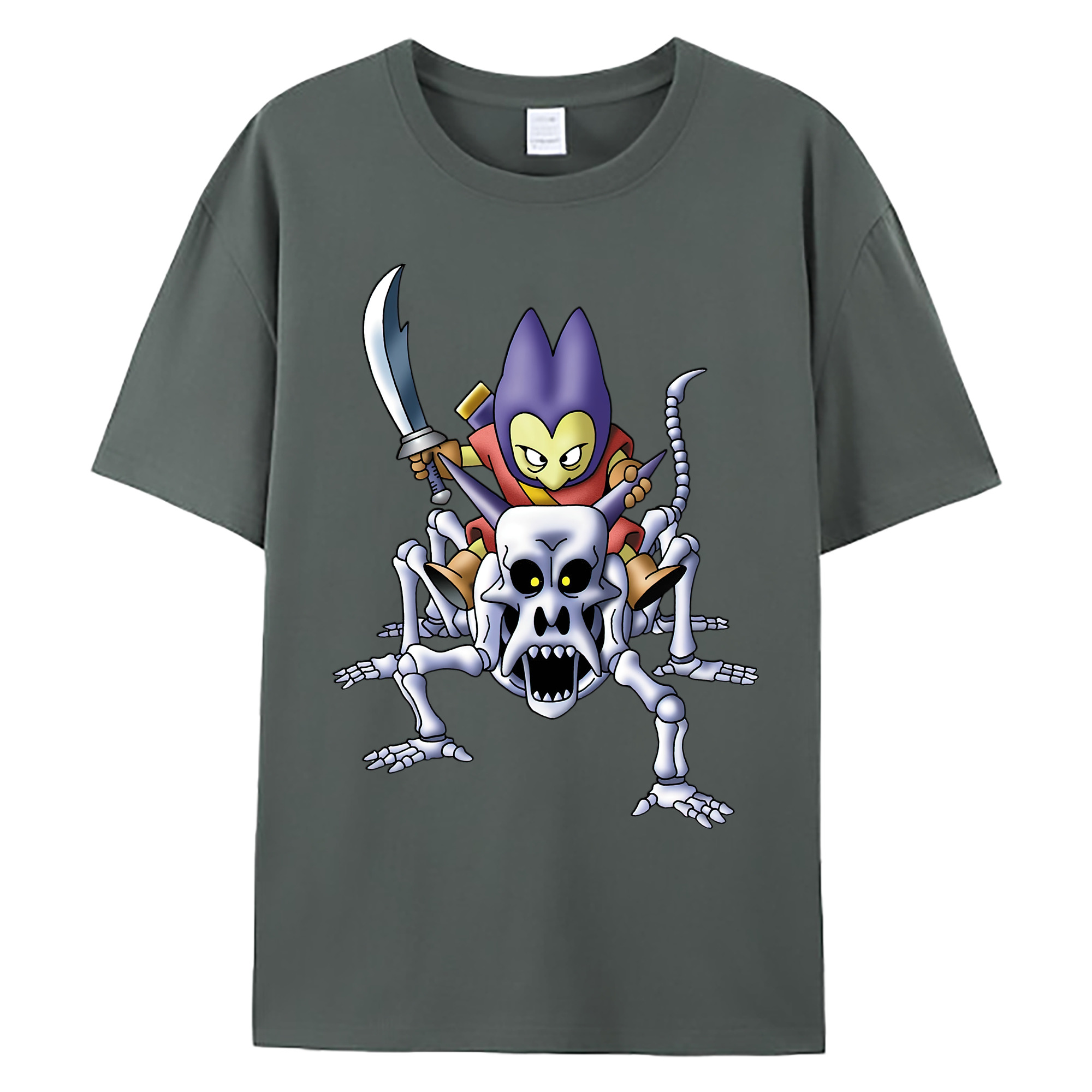 （画像用） ドラゴンクエスト Doragon Kuesuto Dragon Quest 綿100％ メンズ半袖Tシャツ｜肌触りやわらか＆通気性